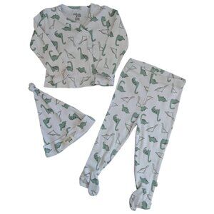 🩵 4/$20 Chickpea 3 piece Ribbed Dino Baby ‎ Set 6-9m